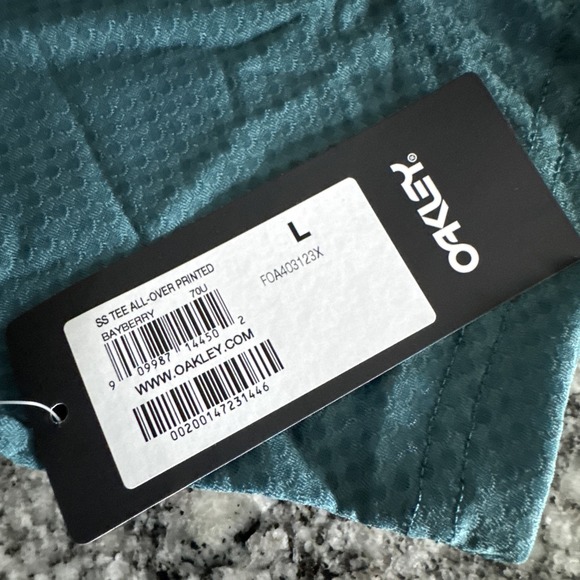 Oakley Flow 3/4 Jersey Men's T-Shirt, Hunter Green Large Single Pocket New #541 - Picture 2 of 12